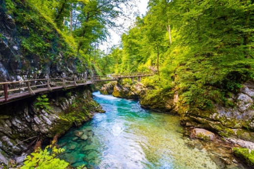 Soutěska Vintgar; foto: objevuj-slovinsko.cz